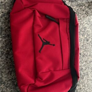 Jordan Men's Red and Black Belt Bag